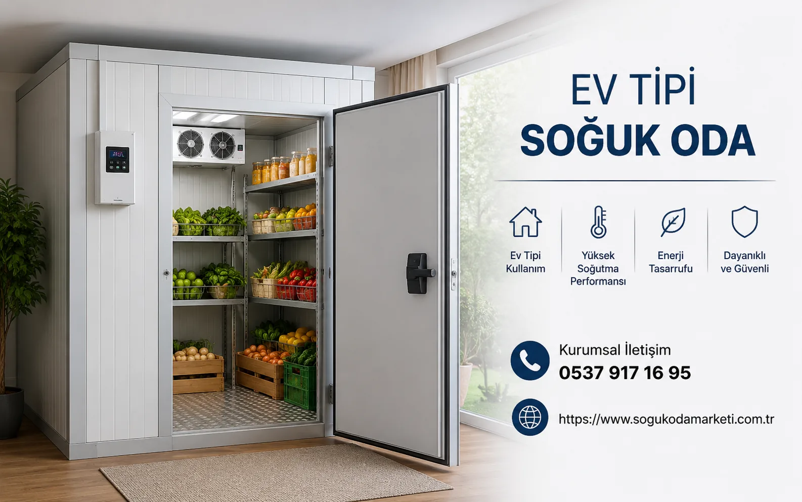 Ev ve Yazlıklar İçin Modüler Soğuk Oda