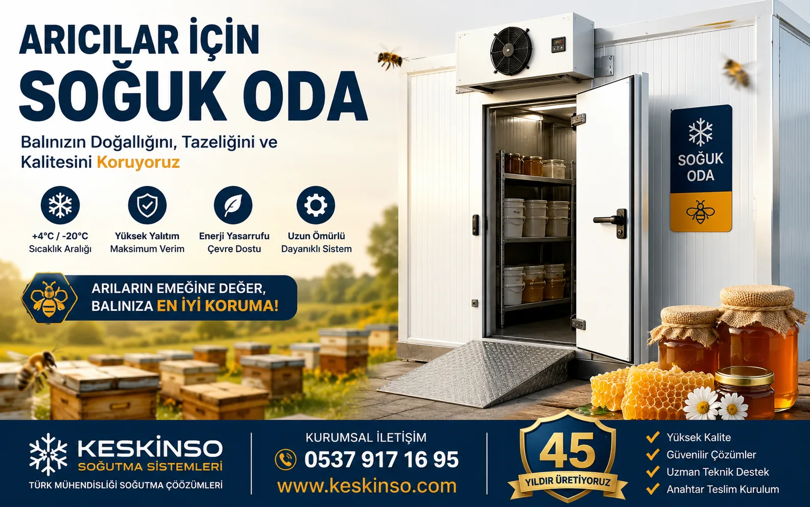 Arıcılar için Soğuk Oda